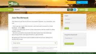 
                            6. Log-in or join for free - Innovative Farmers