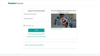 
                            9. Log In or Make an Online Payment - OneMain Financial