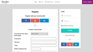 
                            2. LOG IN OR REGISTER - David Lloyd Leisure Ltd