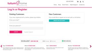 
                            7. Log In or Register - Tutum Home