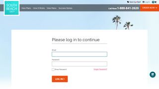 
                            11. Log in or Sign Up | South Beach Diet