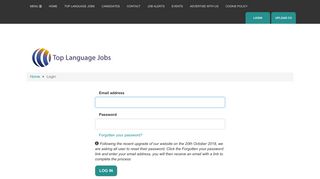 
                            1. Log in or signup - Top Language Jobs