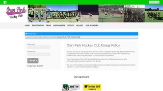 
                            12. Log In - Oran Park Hockey Club