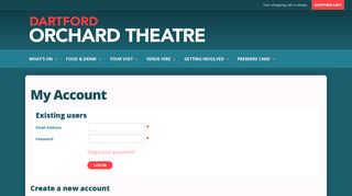 
                            7. Log In - Orchard Theatre, Dartford