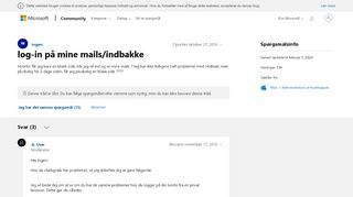
                            12. log-in på mine mails/indbakke - Microsoft Community