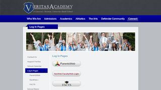 
                            11. Log In Pages - Veritas Academy