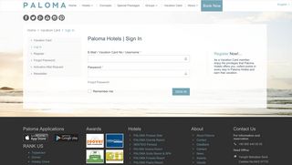 
                            2. Log In - Paloma Hotels