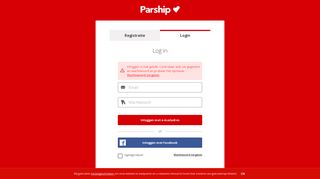 
                            2. Log in - Parship