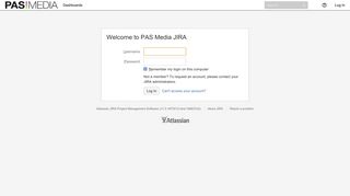 
                            8. Log in - PAS Media JIRA