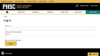 
                            2. Log in | Pasco-Hernando State College - PHSC