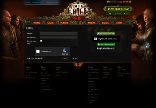 
                            1. Log In - Path of Exile