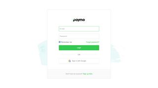 
                            3. log in - Paymo