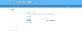 
                            8. Log in : Photo Central