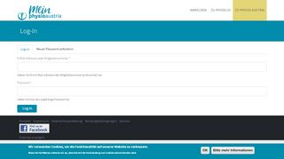 
                            1. Log-in | physioaustria.at