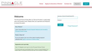 
                            4. Log In - Pinnacle Partner Portal