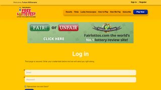 
                            12. Log in » Play Lottery for Free - Free Lotto Fest