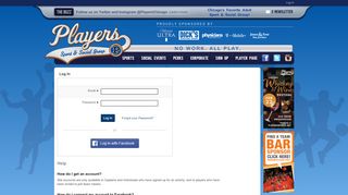 
                            2. Log In: Players Sport & Social Group - Chicago, IL