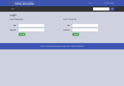 
                            2. Log In - Portal Mahasiswa - Universitas Muhammadiyah Sumatera Utara