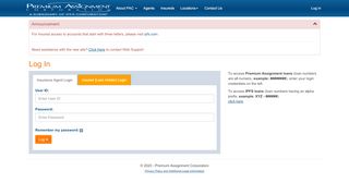 
                            6. Log In - Premium Assignment Corporation