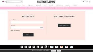 
                            4. Log In - PrettyLittleThing