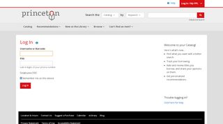 
                            12. Log In | Princeton Public Library | BiblioCommons