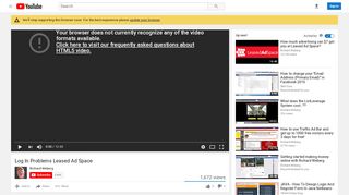 
                            3. Log In Problems Leased Ad Space - YouTube