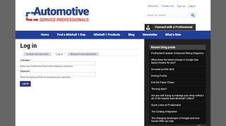
                            9. Log in | Professional Automotive Solutions