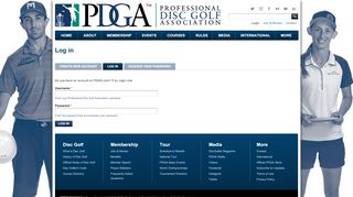 
                            10. Log in | Professional Disc Golf Association