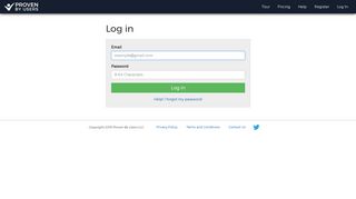 
                            4. Log in | Proven By Users
