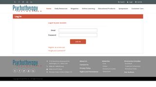 
                            3. Log in - Psychotherapy Networker