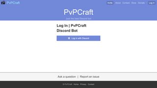 
                            4. Log In | PvPCraft Discord Bot