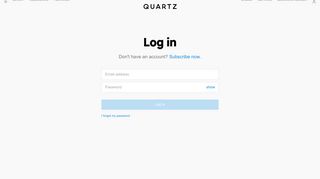 
                            1. Log in — Quartz