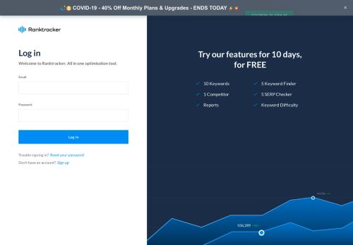 
                            2. Log in - Rank Tracker