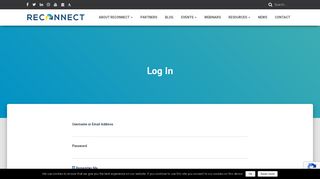 
                            7. Log In – RECONNECT