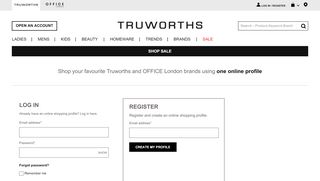 
                            1. log in / register - Truworths