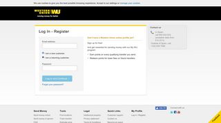 
                            2. Log In - Register | Western Union