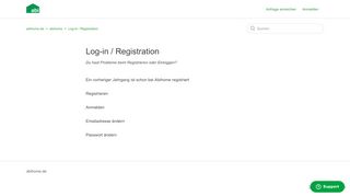 
                            10. Log-in / Registration – Abihome.de