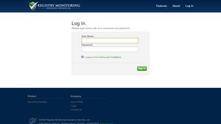 Log in - Registry Monitoring Insurance Services