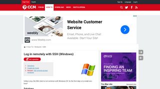 
                            12. Log in remotely with SSH (Windows) - Ccm.net