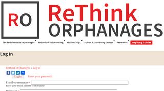 
                            3. Log in | Rethink Orphanages