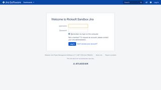 
                            9. Log in - Ricksoft Sandbox Jira