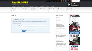
                            10. Log In | RoadRUNNER Motorcycle Touring & Travel Magazine