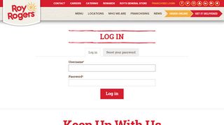 
                            12. Log in | Roy Rogers Restaurants