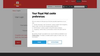 
                            9. Log In | Royal Mail Group Ltd