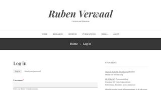 
                            4. Log in | Ruben Verwaal