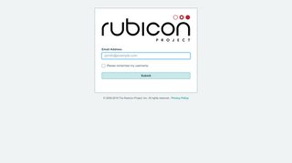 
                            4. Log In - Rubicon Project