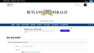 
                            13. Log In - Rutland Herald