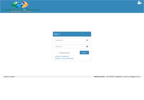 
                            3. Log in - SaakshiSoftware