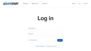 
                            7. Log in – SafeStart