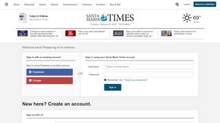 
                            5. Log In - Santa Maria Times